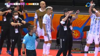 Árbitro no cobró claro penal para Argentina ante Portugal por la Final de futsal | VIDEO