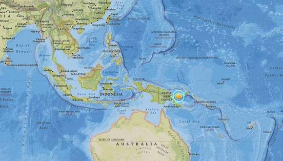 Terremoto de 6,9° Richter sacude Papúa Nueva Guinea