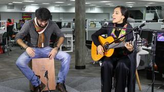 Damaris en sesión acústica desde "El Comercio" [VIDEOS]