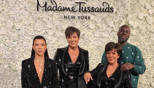 Kris Jenner sorprendida con su nueva figura de cera en el Madame Tussauds de Nueva York. (Foto: @krissjenner)