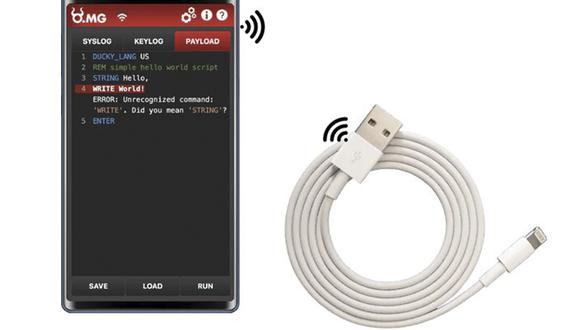 El cable USB puede hacer que el dispositivo receptor se conecte a cualquier otro dispositivo (celular o computadora). (Foto: shop.hak5.org)
