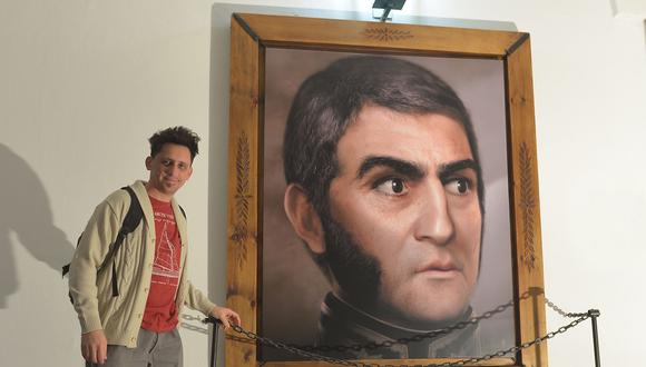 El artista y diseñador argentino Ramiro Ghigliazza, el creador del retrato digitalizado de don José de San Martín