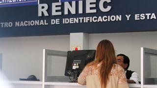  Atención en oficinas de Reniec será solo para entrega de DNI por huelga de trabajadores