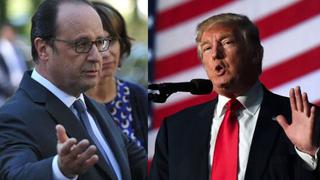 Hollande: Es "inaceptable" que Trump diga cómo debe ser Europa