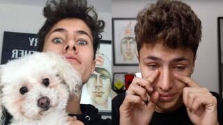 Juanpa Zurita conmueve a todos en YouTube al romper en llanto por la muerte de su adorada ‘Puca’