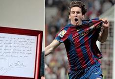 ¿Cuánto pagaron por la servilleta con el primer contrato de Lionel Messi para el FC Barcelona?