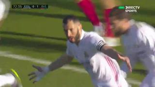 Real Madrid vs. Elche: el gol de Karim Benzema para el 1-1 por LaLiga Santander | VIDEO