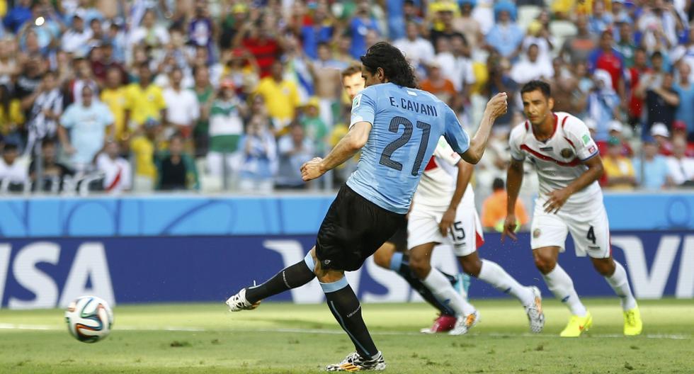 Uruguay vs. Costa Rica la secuencia del gol de penal de Cavani