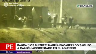 El Agustino: banda “Los Buitres” habría encabezado saqueo a camión que se volcó