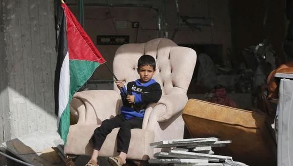 "La destrucción de Gaza y la matanza de niños no traerán la paz a la región", dijo James Elder, portavoz de Unicef. (Getty Images).