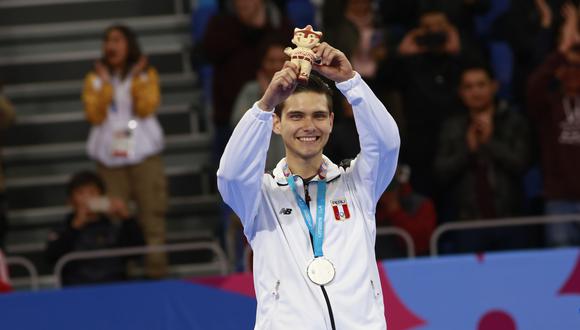 Hugo del Castillo consiguió una de las medallas de plata para Perú en taekwondo poomsae (Foto: Lima 2019).