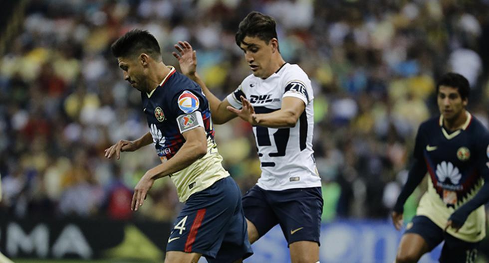 América logró un importante triunfo ante Pumas en el clásico de la jornada 3 de la Liga MX. Oribe Peralta y Cecilio Domínguez fueron los héroes de las águilas. (Foto: EFE)