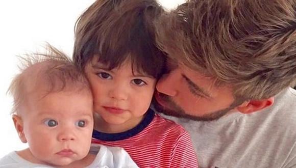 Gerard Piqué compartió tierna foto de sus hijos con Shakira