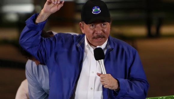 "Le han cumplido al pueblo, le han cumplido a su familia y le han cumplido a la patria", señaló el presidente de Nicaragua, Daniel Ortega, pese a que organizaciones defensoras de DDHH han denunciado la represión en el país. (AFP)