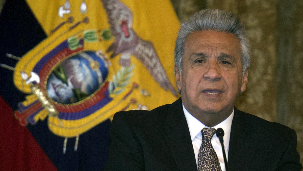 Lenin Moreno, presidente de Ecuador, tildó de terroristas a los que violan la cuarentena por el coronavirus. (Foto: AFP)