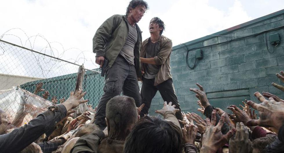 Michael Traynor es Nicholas y Steven Yeun es Glenn en 'The Walking Dead' (Foto: AMC)