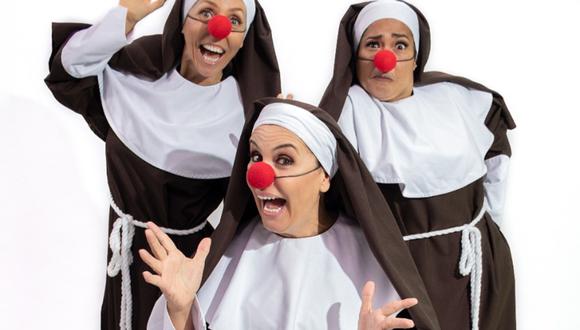 Katia Palma, Patricia Portocarrero y Saskia Bernaola protagonizan “Las monjas de Pataclaun”. (Foto: Difusión).