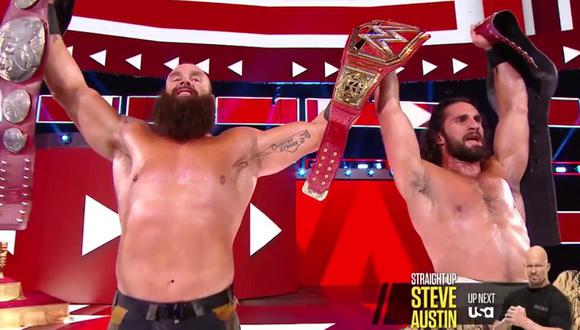 WWE Raw: Seth Rollins y Braun Strowman se consagraron como campeones en pareja | Foto: WWE