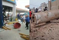 VMT: Fuerte explosión en grifo dejó comercios y casas afectadas | VIDEO