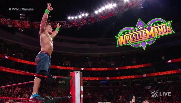WWE Monday Night Raw dejó a John Cena, Braun Strowman y Elías como los primero clasificados a la Cámara de Eliminación en busca de un lugar en Wrestlemania 34. (Foto: WWE)