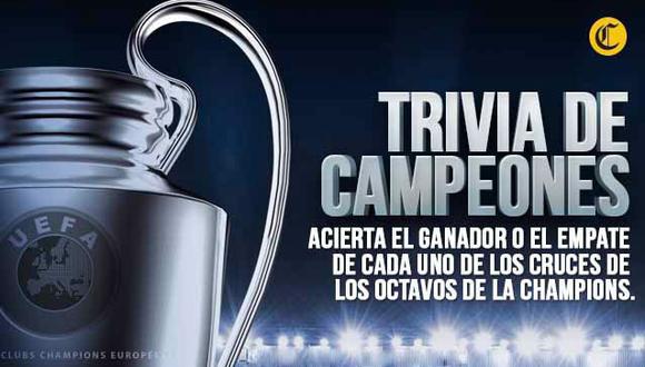 Champions League: juega la trivia de los octavos de final del certamen continental | Diseño: El Comercio