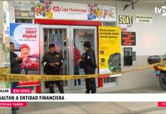 San Martín de Porres: banda de delincuentes armados asalta agencia de entidad financiera
