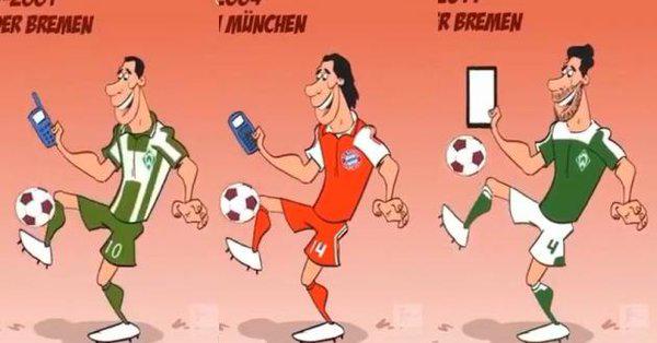 La página oficial de la Bundesliga homenajeó a Claudio Pizarro con un video caricaturesco de su extensa trayectoria de 20 años. (Foto: captura de pantalla)