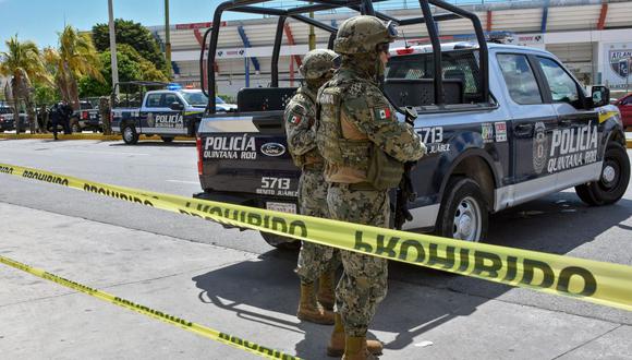Dos muertos y cuatro heridos en tiroteo en Cancún, México. (Foto referencial, ELIZABETH RUIZ / AFP).