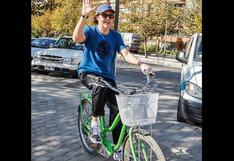 Paul McCartney paseó en bicicleta por las calles de Santiago