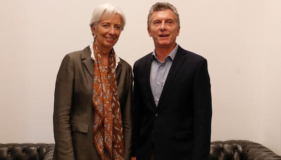 Christine Lagarde y Mauricio Macri en marzo de este año.