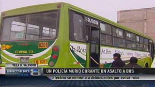 VES: policía fue asesinado al tratar de impedir asalto a un bus