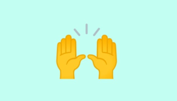 WhatsApp, Qué significa el emoji de las manos arriba, Raising Hands, Banzai, Emoticones, Meaning, Aplicaciones, Smartphone, Celulares, nnda, nnni, DATA