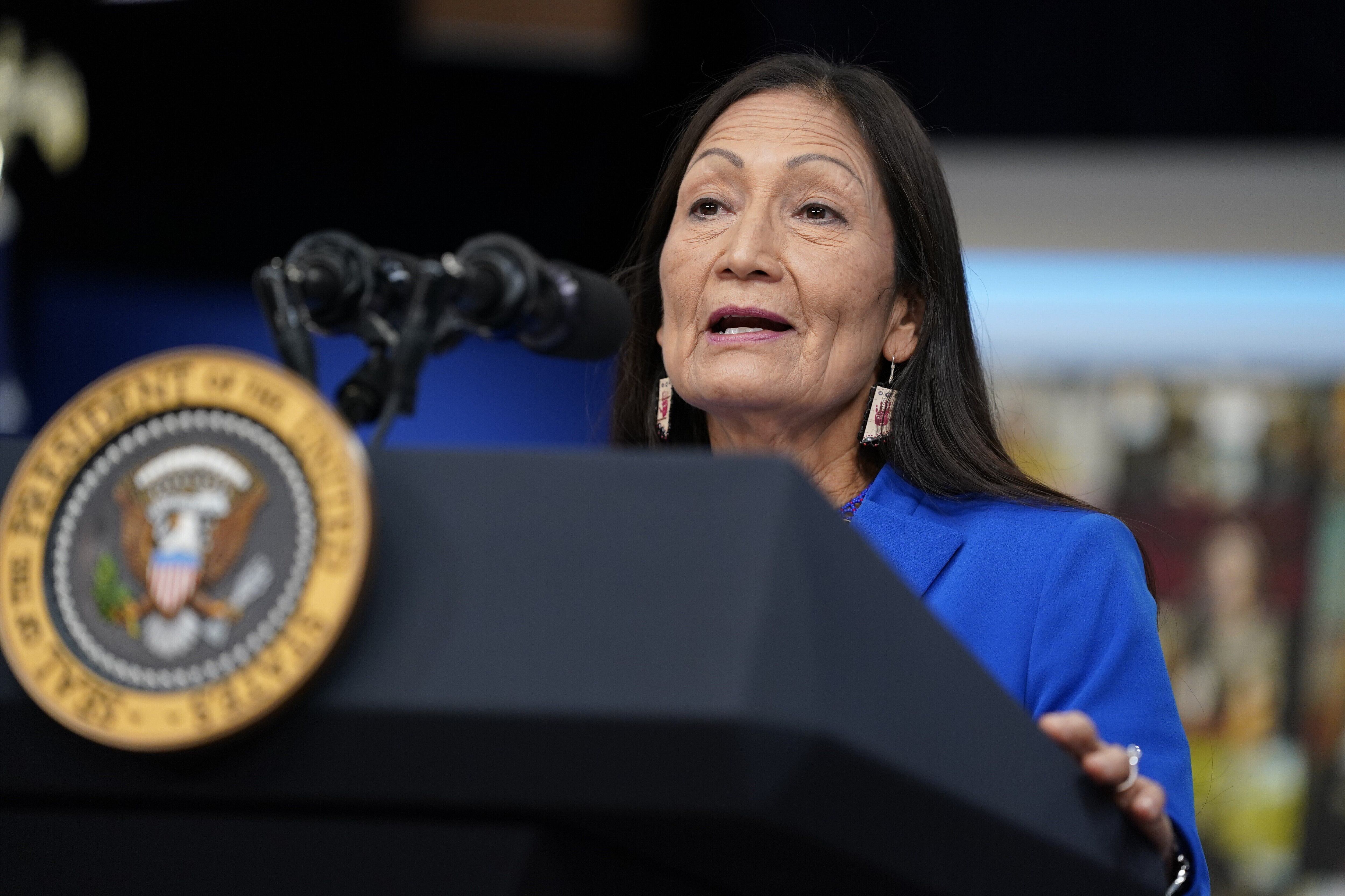The US Secretary of the Interior, Deb Haaland, was the one who made the investigation public.  AP