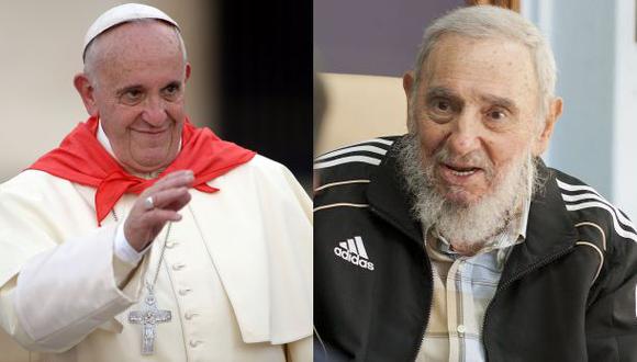 El papa Francisco y Fidel Castro. (AFP).