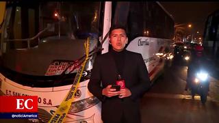 Chorrillos: presuntos extorsionadores atacan a balazos a bus de empresa San Genaro 
