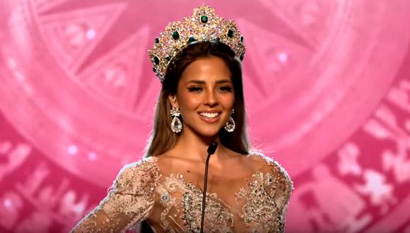 Luciana Fuster realizó primera pasarela en el Miss Grand Internacional 2023 | Foto: Grand TV - YouTube (Captura de video)