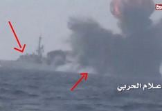 ¡Impactante! Un submarino suicida explota contra una fragata saidí