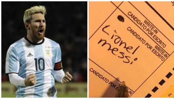 Messi: 'votaron' por el crack en elecciones de Estados Unidos