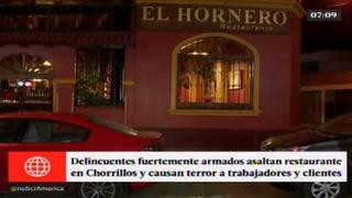 Chorrillos: delincuentes asaltaron restaurante El Hornero