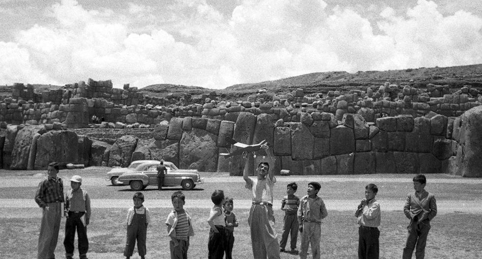 Postal de la Fortaleza de Sacsayhuamán en 1959. Foto: GEC Archivo Histórico