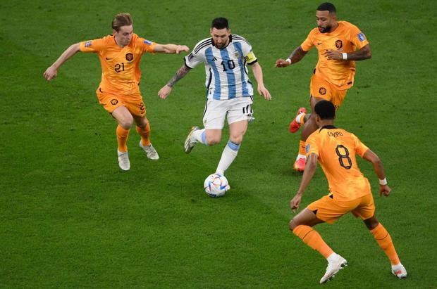 Messi against the Netherlands as captain of Argentina.  (Photo: Agencies)