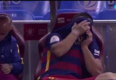 Barcelona vs Sevilla: el llanto de Luis Suárez tras salir lesionado