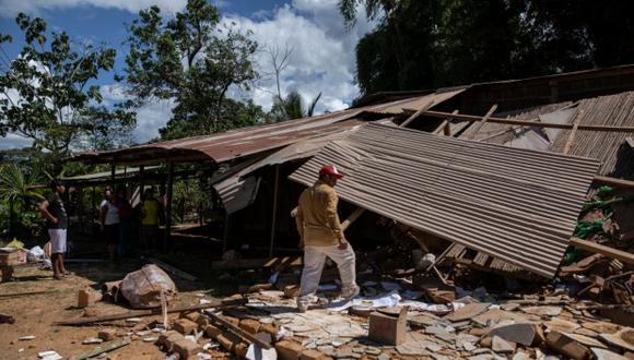 Un total de 28 casas de la comunidad nativa Wayku, en la provincia de Lamas, resultaron afectadas y hasta el momento no han sido reportadas al COER (Foto: Anthony Niño de Guzmán)