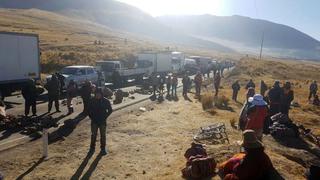 Puno: bloquean carretera hacia Cusco en protesta por proyecto minero