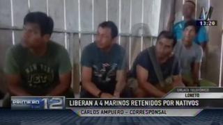 Loreto: nativos liberaron a 4 marinos retenidos en Saramurillo