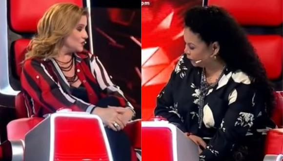 Lucía Galán acusa a Eva Ayllón de hacer gesto "bajo la mesa". (Foto: Captura de video)