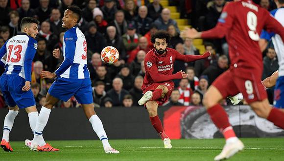 Liverpool sacó ventaja en el choque de ida ante Porto. (Foto: AFP)