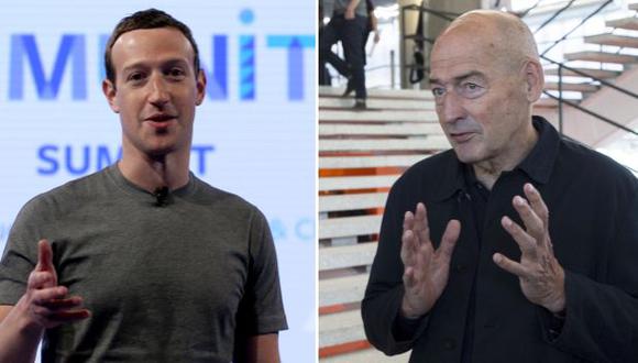 Mark Zucukerberg y Rem Koolhaas. (Foto: AP)