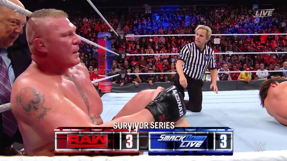 Survivor Series 2017 Brock Lesnar Derrotó A Aj Styles Con F5 [fotos