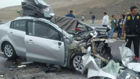El accidente que ocurri&oacute; ayer aproximadamente a las 3 p.m. en la localidad de Imata, Arequipa. (Foto: Difusi&oacute;n)
